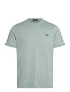 Taped Ringer T-Shirt Tops T-Kortærmet Skjorte Blue Fred Perry