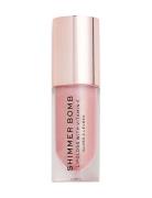 Revolution Shimmer Bomb Glimmer Lipgloss Makeup Pink Revolution Beauty...