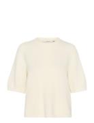 Alphagz Ss Tee Noos Tops Knitwear Jumpers Cream Gestuz