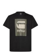 Burger Box Rain Loose R T Tops T-Kortærmet Skjorte Black G-Star RAW