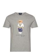 Custom Slim Fit Polo Bear Jersey T-Shirt Tops T-Kortærmet Skjorte Grey...