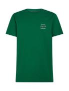 Hilfiger Stack Tee Tops T-Kortærmet Skjorte Green Tommy Hilfiger