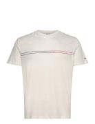 Tjm Slim Entry Graphic Tee Ext Tops T-Kortærmet Skjorte Cream Tommy Je...