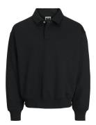 Jcoconcrete Polo Sweat Tops Sweatshirts & Hoodies Sweatshirts Black Ja...