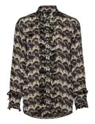 Marlin Shirt Tops Blouses Long-sleeved Multi/patterned Birgitte Herski...