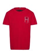 Th Graphic Reg Tee Ss Tops T-Kortærmet Skjorte Red Tommy Hilfiger