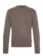 C-Escrito Tops Knitwear Round Necks Brown BOSS