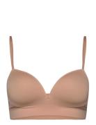 Bra Seamless Push Up Joy Lingerie Bras & Tops Push Up Bras Beige Linde...