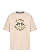 Tnnocchci Os S_S Tee Tops T-Kortærmet Skjorte Beige The New