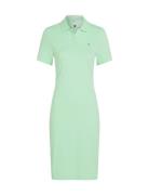 1985 Slim Pique Polo Dress Ss Kort Kjole Green Tommy Hilfiger