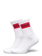 2P Qs Rib Label Cc W Lingerie Socks Regular Socks White HUGO