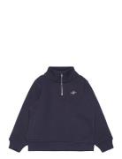 Shield Half Zip Sweat Tops Sweatshirts & Hoodies Sweatshirts Blue GANT