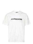 Parcy Logo Tee Tops T-Kortærmet Skjorte White J. Lindeberg