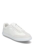 Cupsole Lace Up - Lth Sue Mix Low-top Sneakers White Calvin Klein