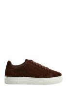 Slhdavid Chunky Suede Sneaker Noos Low-top Sneakers Brown Selected Hom...