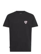 Feeling T-Shirt Tops T-Kortærmet Skjorte Black Makia