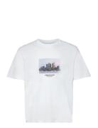 Jorvesterbro Picture Tee Ss Crew Neck Sn Tops T-Kortærmet Skjorte Whit...