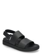 Flat Adj Sandal Eyelet Flade Sandaler Black Calvin Klein