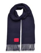 Juster_35*180 Accessories Scarves Winter Scarves Navy HUGO