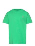 Cotton Jersey Crewneck Tee Tops T-Kortærmet Skjorte Green Ralph Lauren...