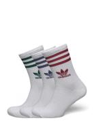 Crew Sock 3Str Sport Socks Regular Socks White Adidas Originals