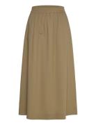 Cc Heart Phoebe Long Skirt Knælang Nederdel Brown Coster Copenhagen