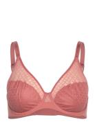 Norah Chic Covering Molded Bra Lingerie Bras & Tops Full Cup Bras Pink...