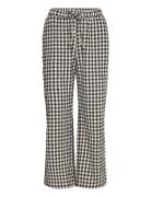 Trousers Pyjama Seersucker Pyjamasbukser Hyggebukser Black Lindex