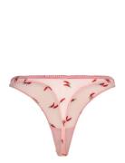 Mesh Thong G-streng Undertøj Pink Understatement Underwear