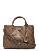 Meridian Girlfriend Satchel Bags Top Handle Bags Brown GUESS