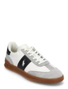 Heritage Aera Leather-Suede Sneaker Low-top Sneakers White Polo Ralph ...