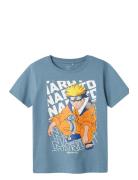 Nkmfukas Naruto Ss Top Sky Tops T-Kortærmet Skjorte Blue Name It