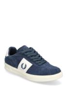 B4 Suede/Leather Low-top Sneakers Navy Fred Perry