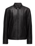 Leather Jacket Læderjakke Skindjakke Black Polo Ralph Lauren