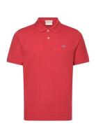 Reg Shield Ss Pique Polo Tops Polos Short-sleeved Red GANT