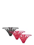 3/Pack String G-streng Undertøj Red Hunkemöller