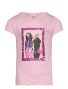 Tshirt Tops T-Kortærmet Skjorte Pink Barbie