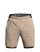 Ua Vanish Woven 2In1 Sts Sport Shorts Sport Shorts Beige Under Armour