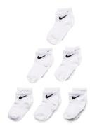 Nhn Nike Colorful Pack Quarter Sport Socks & Tights Socks White Nike