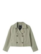 Nkfmadelin Trench Coat Short Skaljakke Outdoorjakke Green Name It