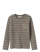 Nmmsalim Ls Slim Top Lil Tops T-shirts Long-sleeved T-Skjorte Brown Li...