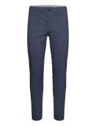 Aop Superflex Chino Pants Bottoms Trousers Chinos Navy Lindbergh