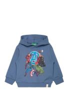 Sweater W/Hood Tops Sweatshirts & Hoodies Sweatshirts Blue United Colo...