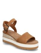 Diana Espadrillos Med Hæl Sandal Beige TOMS