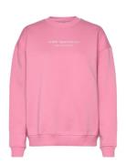 Serif Sweatshirt Sport Sweatshirts & Hoodies Sweatshirts Pink Aim´n