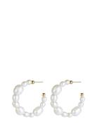 Posh Pearl Hoop Earring Accessories Jewellery Earrings Hoops Gold Bud ...