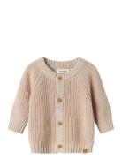 Nbnemlen Ls Knit Card Lil Noos Tops Knitwear Cardigans Cream Lil'Ateli...