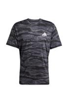 Camo Aop Tee Sport Men Sports Clothes Sport Tops Sport T-Skjorte Black...