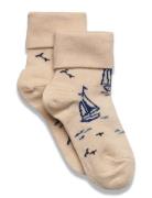 Karl Socks Socks & Tights Socks Beige Mp Denmark