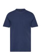 Midweight Faded Tee Tops T-Kortærmet Skjorte Navy Lexington Clothing